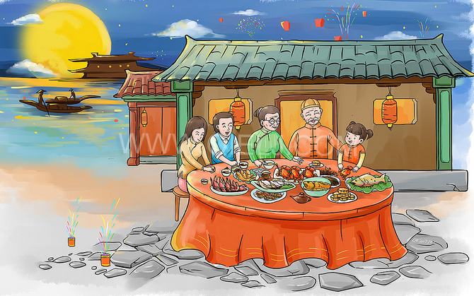賞中秋圓月享美好時光，企鵝糧油機(jī)械祝您中秋團(tuán)圓快樂(圖2)